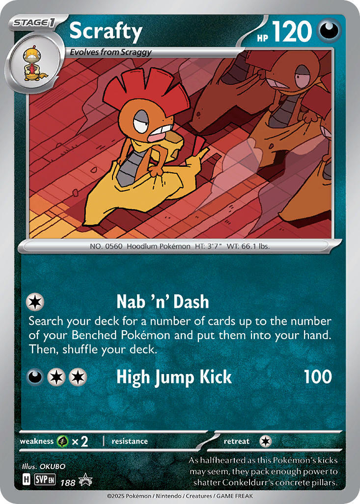 Scrafty (188) [Scarlet & Violet: Black Star Promos] | Card Citadel
