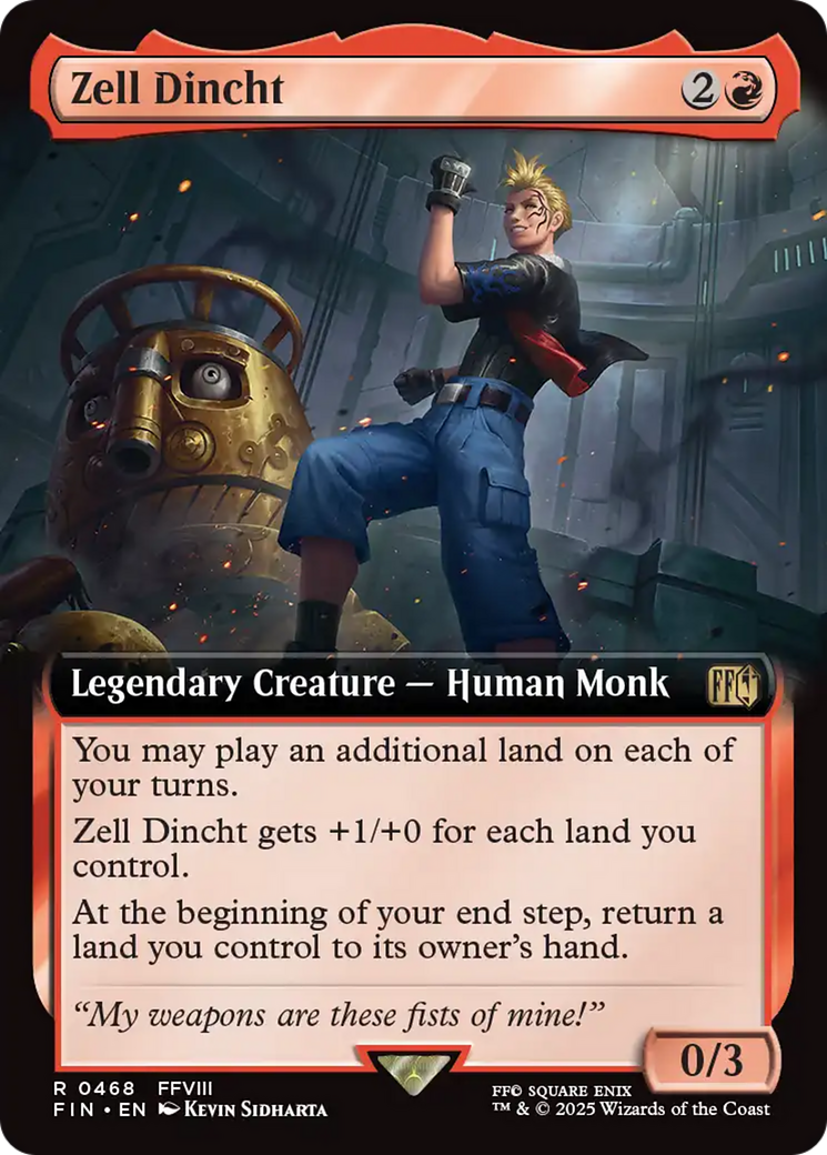 Zell Dincht (Extended Art) [FINAL FANTASY] | Card Citadel