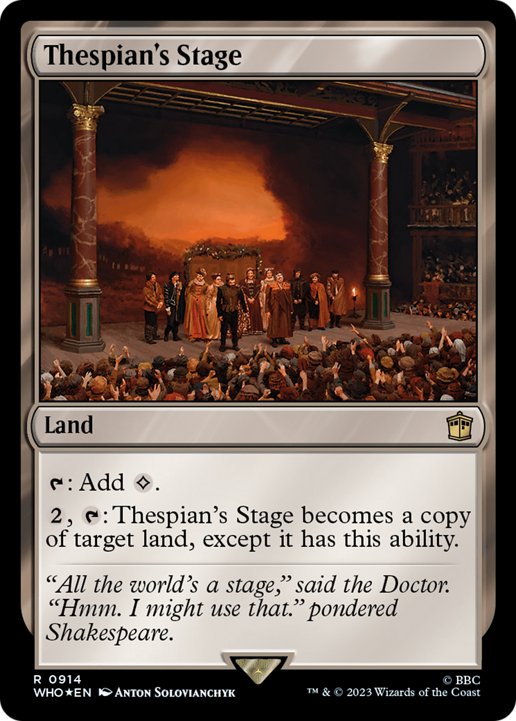 Thespian's Stage (Surge Foil) [Doctor Who] | Card Citadel