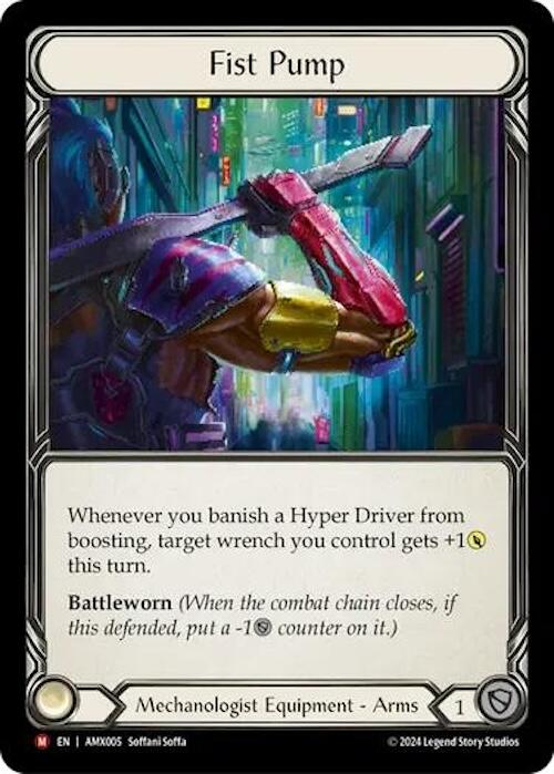 Fist Pump [AMX005] (Armory Deck: Maxx Nitro)  Rainbow Foil | Card Citadel