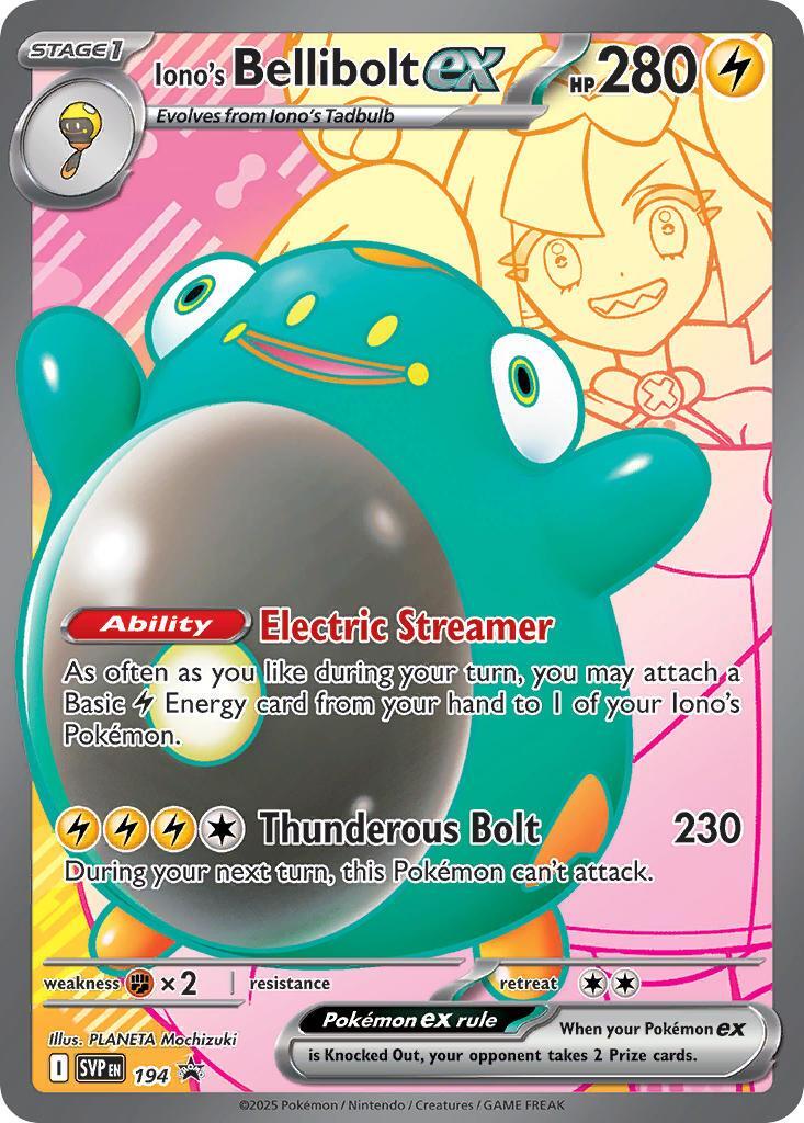Iono's Bellibolt ex (194) [Scarlet & Violet: Black Star Promos] | Card Citadel