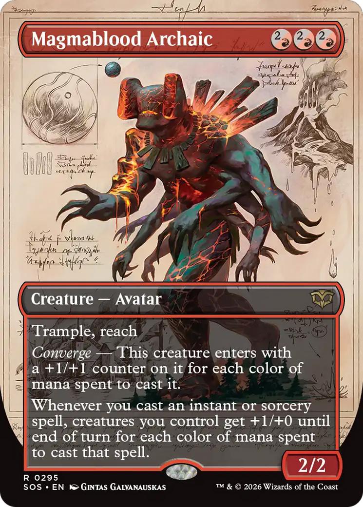 Magmablood Archaic (Borderless) [Secrets of Strixhaven] | Card Citadel