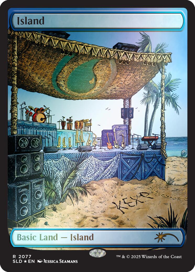 Island (2077) (Rainbow Foil) [Secret Lair Drop Series] | Card Citadel