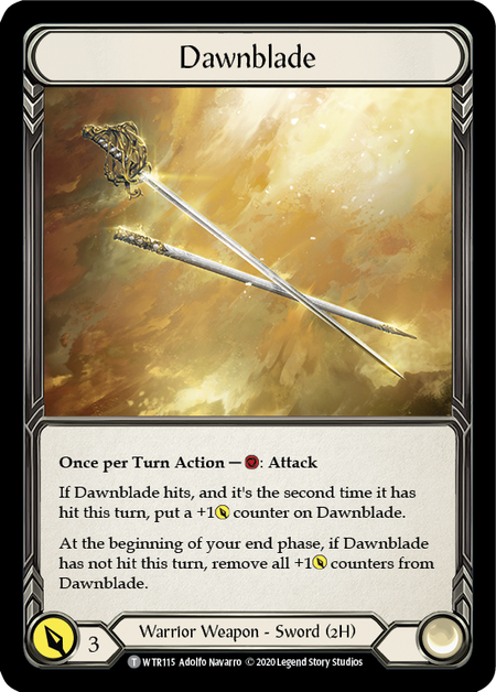 Dawnblade // Rhinar [U-WTR115 // U-WTR002] (Welcome to Rathe Unlimited)  Unlimited Normal | Card Citadel