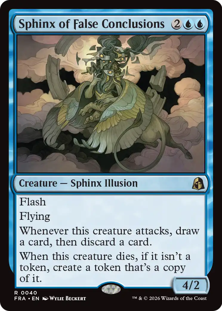 Sphinx of False Conclusions [Reality Fracture] | Card Citadel