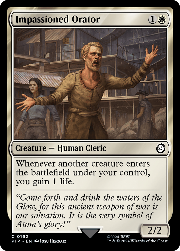 Impassioned Orator [Fallout] | Card Citadel