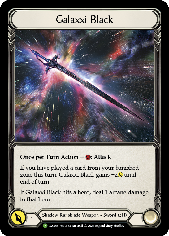 Galaxxi Black [LGS046] (Promo)  Cold Foil | Card Citadel