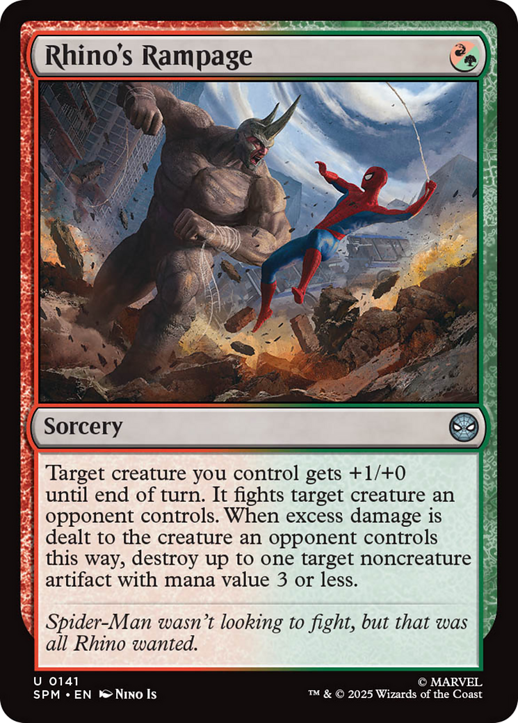 Rhino's Rampage [Marvel's Spider-Man] | Card Citadel