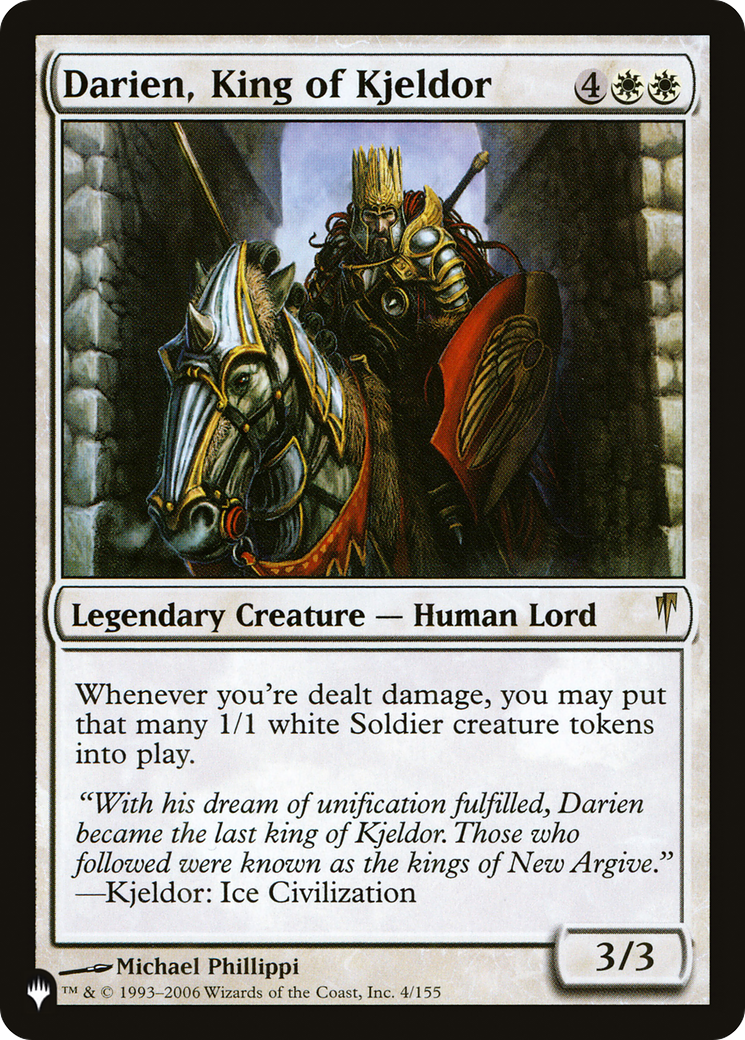 Darien, King of Kjeldor [The List] | Card Citadel