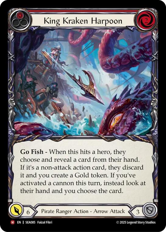 King Kraken Harpoon (Rainbow Foil) [SEA085] (High Seas)  Rainbow Foil | Card Citadel