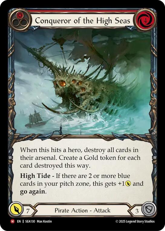 Conqueror of the High Seas (Rainbow Foil) [SEA130] (High Seas)  Rainbow Foil | Card Citadel