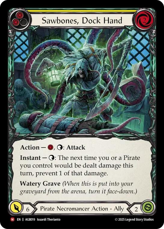 Sawbones, Dockhand (Regular) [AGB019] (Armory Deck: Gravy Bones) | Card Citadel
