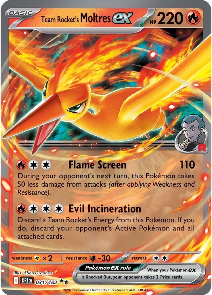 Team Rocket's Moltres ex (031/182) [Scarlet & Violet: Destined Rivals] | Card Citadel