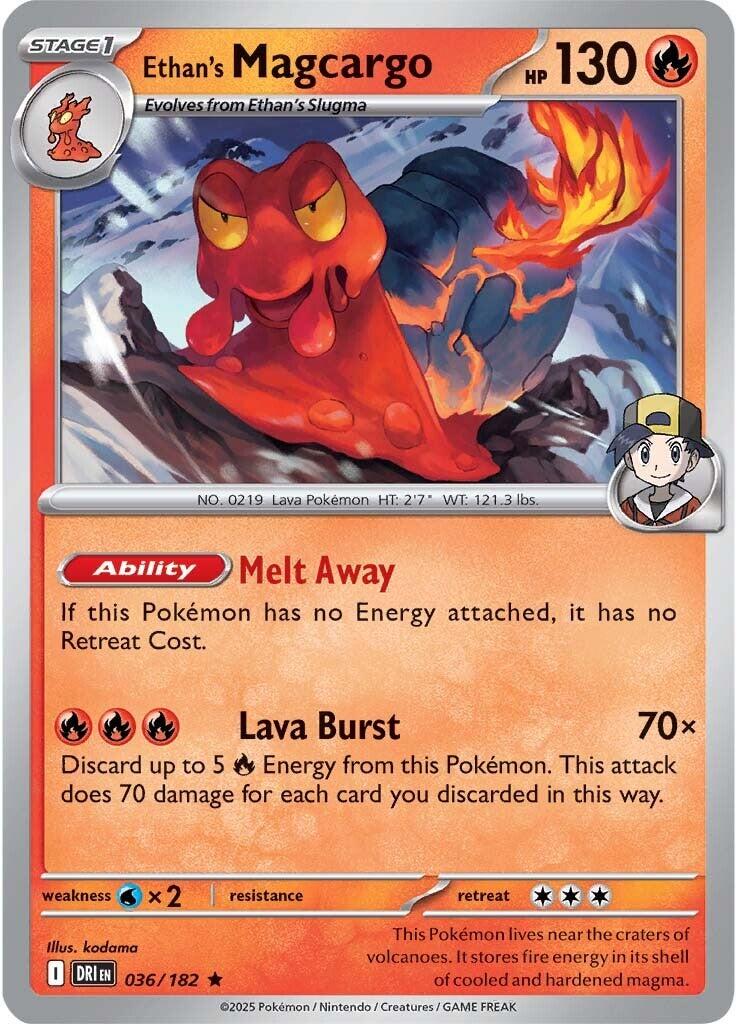 Ethan's Magcargo (036/182) [Scarlet & Violet: Destined Rivals] | Card Citadel