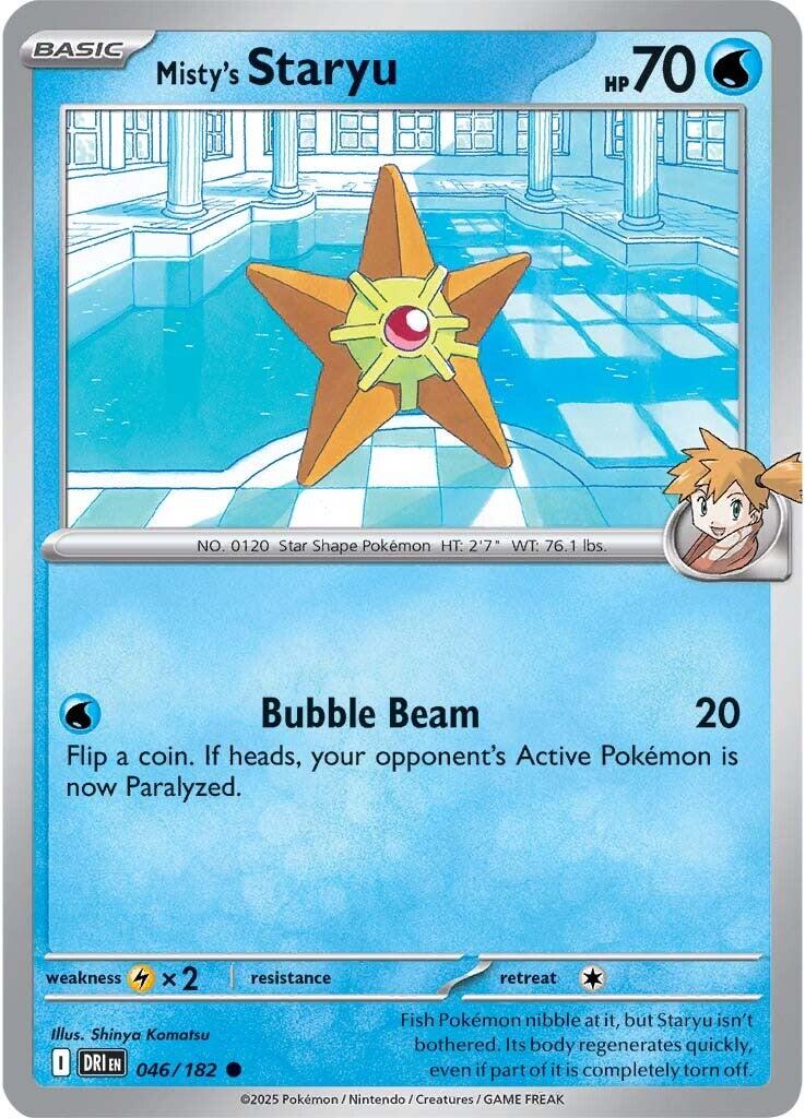 Misty's Staryu (046/182) [Scarlet & Violet: Destined Rivals] | Card Citadel