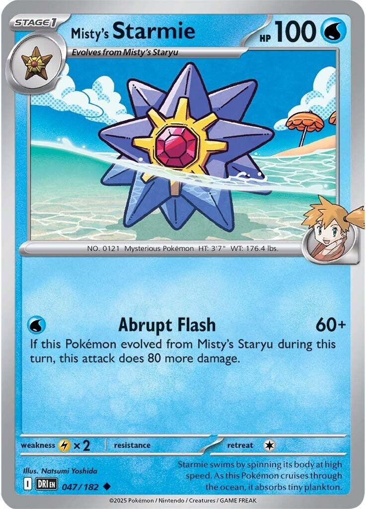 Misty's Starmie (047/182) [Scarlet & Violet: Destined Rivals] | Card Citadel
