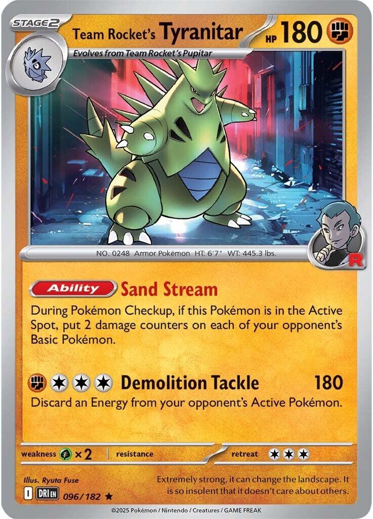 Team Rocket's Tyranitar (096/182) [Scarlet & Violet: Destined Rivals] | Card Citadel