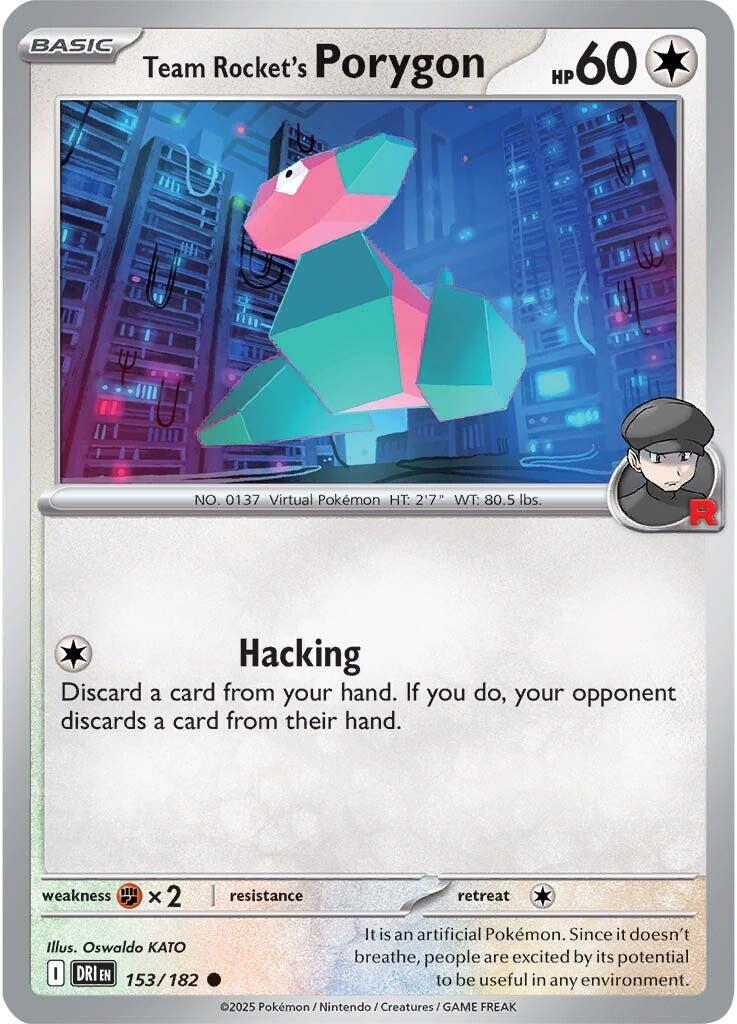 Team Rocket's Porygon (153/182) [Scarlet & Violet: Destined Rivals] | Card Citadel