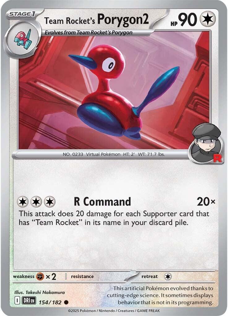 Team Rocket's Porygon2 (154/182) [Scarlet & Violet: Destined Rivals] | Card Citadel
