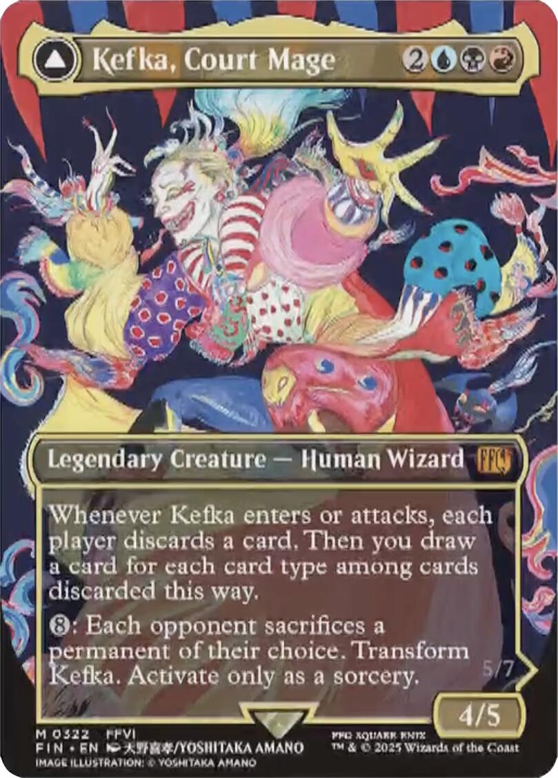 Kefka, Court Mage // Kefka, Ruler of Ruin (Borderless) (0322) [FINAL FANTASY] | Card Citadel