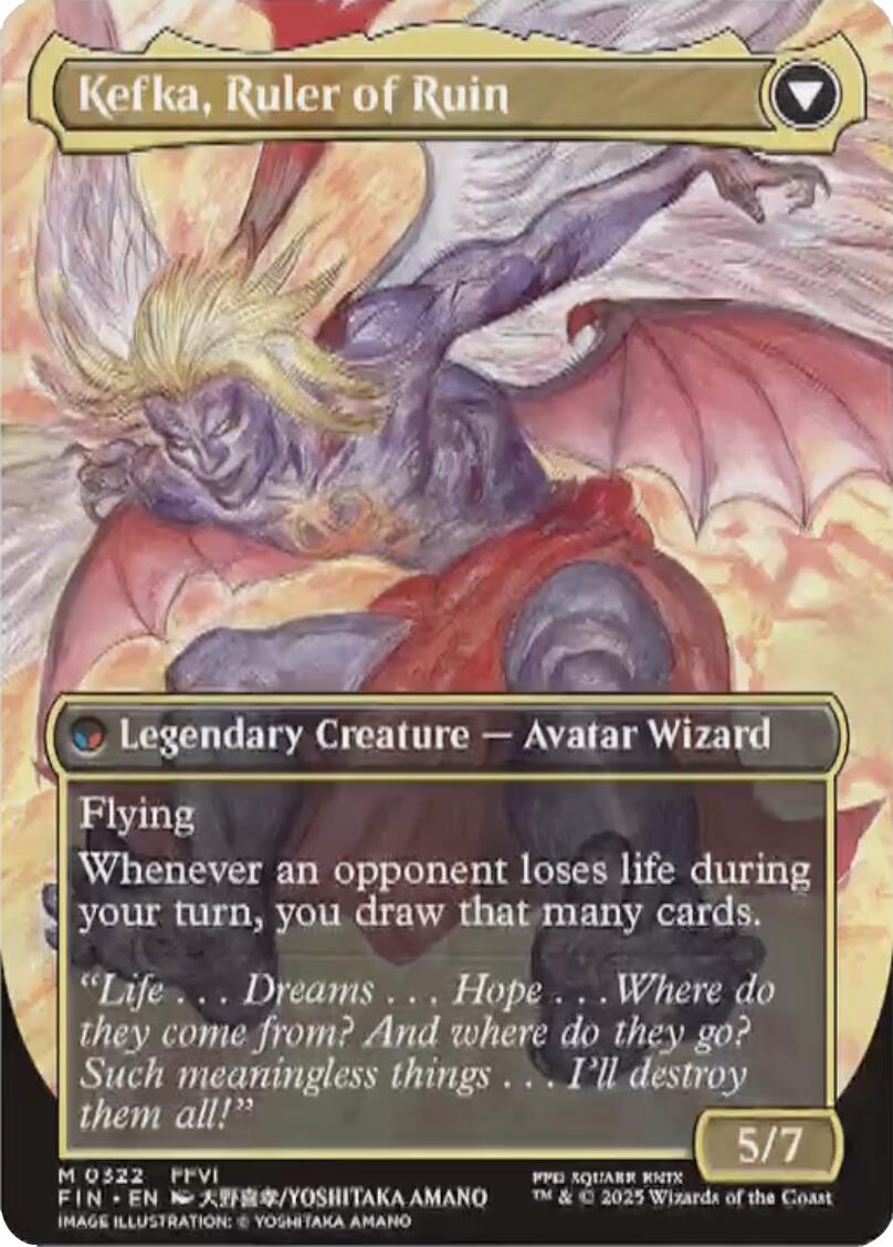 Kefka, Court Mage // Kefka, Ruler of Ruin (Borderless) (0322) [FINAL FANTASY] | Card Citadel