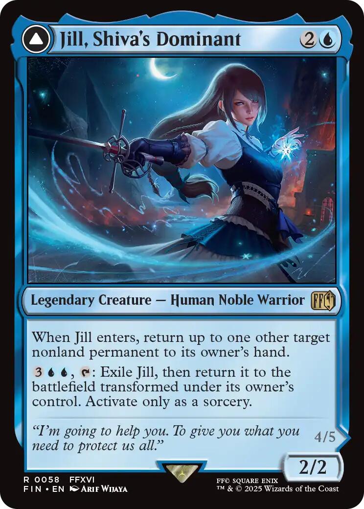 Jill, Shiva's Dominant // Shiva, Warden of Ice [FINAL FANTASY] | Card Citadel