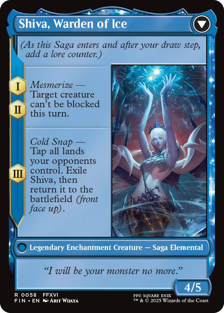 Jill, Shiva's Dominant // Shiva, Warden of Ice [FINAL FANTASY] | Card Citadel