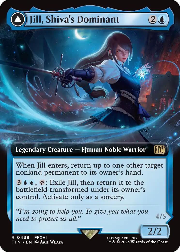 Jill, Shiva's Dominant // Shiva, Warden of Ice (Extended Art) [FINAL FANTASY] | Card Citadel