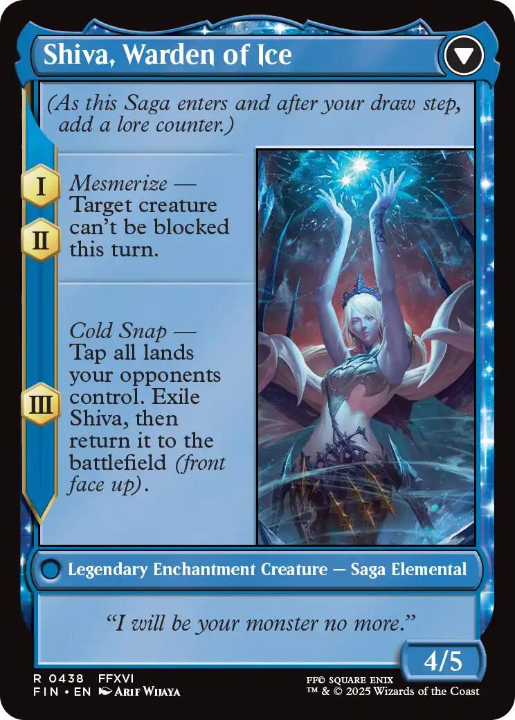 Jill, Shiva's Dominant // Shiva, Warden of Ice (Extended Art) [FINAL FANTASY] | Card Citadel