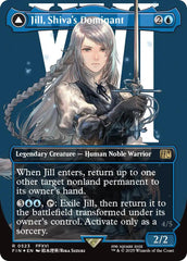 Jill, Shiva's Dominant // Shiva, Warden of Ice (Borderless) (Surge Foil) [FINAL FANTASY] | Card Citadel