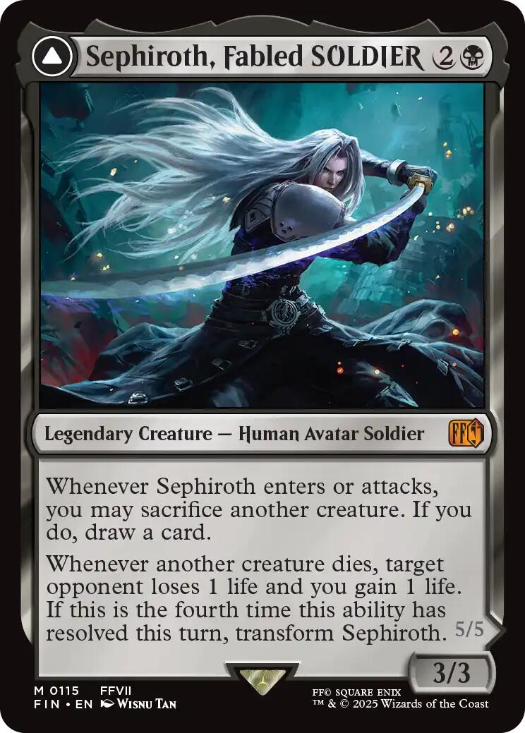 Sephiroth, Fabled SOLDIER // Sephiroth, One-Winged Angel [FINAL FANTASY] | Card Citadel