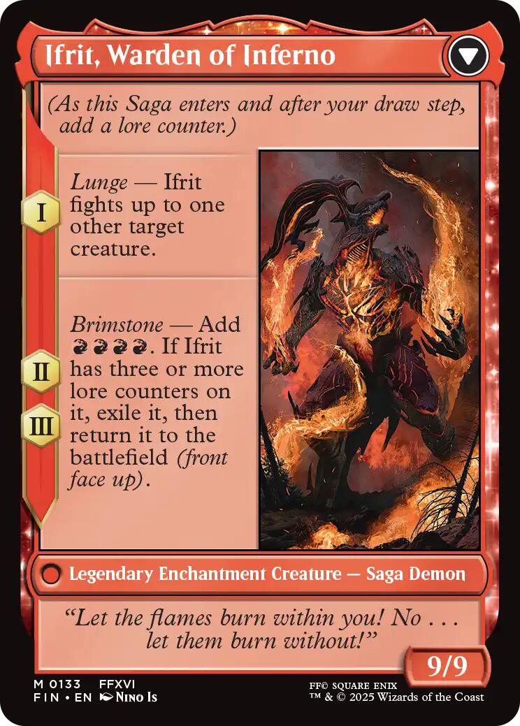 Clive, Ifrit's Dominant // Ifrit, Warden of Inferno [FINAL FANTASY] | Card Citadel