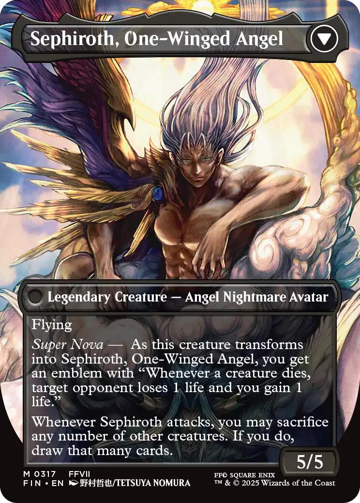 Sephiroth, Fabled SOLDIER // Sephiroth, One-Winged Angel (Borderless) (0317) [FINAL FANTASY] | Card Citadel