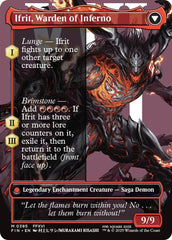 Clive, Ifrit's Dominant // Ifrit, Warden of Inferno (Borderless) (0385) [FINAL FANTASY] | Card Citadel