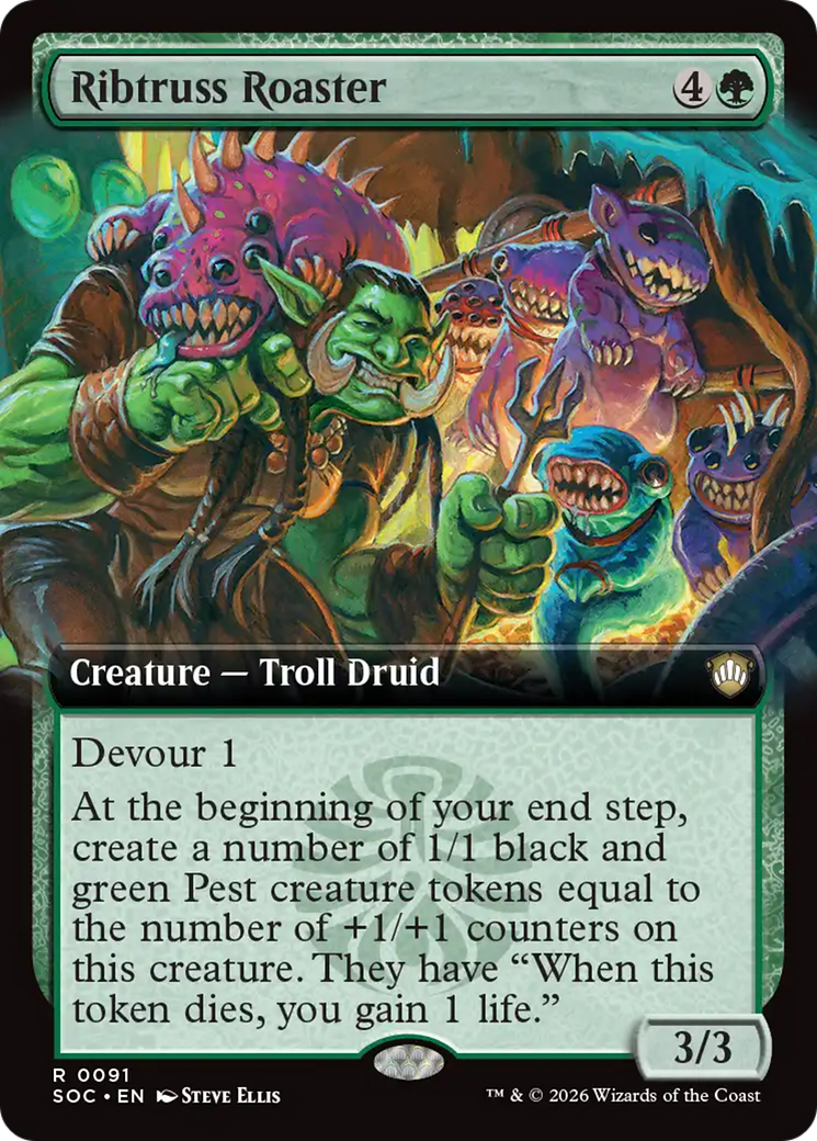 Ribtruss Roaster (Extended Art) [Secrets of Strixhaven Commander] | Card Citadel