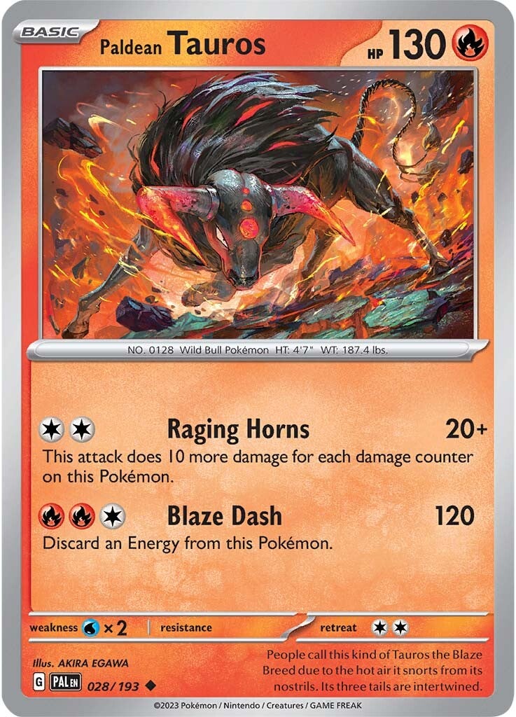 Paldean Tauros (028/193) [Scarlet & Violet: Paldea Evolved] | Card Citadel