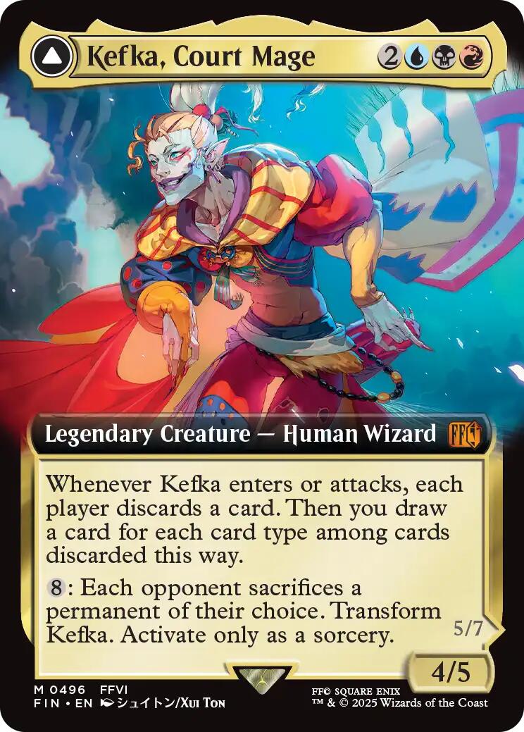 Kefka, Court Mage // Kefka, Ruler of Ruin (Extended Art) [FINAL FANTASY] | Card Citadel