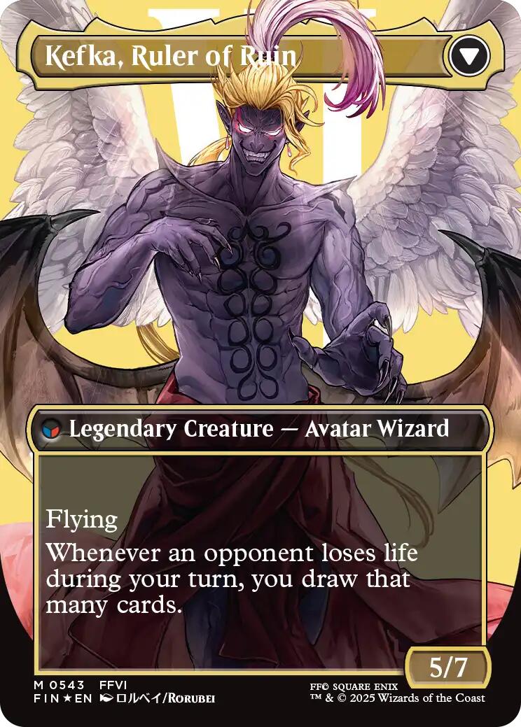 Kefka, Court Mage // Kefka, Ruler of Ruin (Borderless) (Surge Foil) [FINAL FANTASY] | Card Citadel