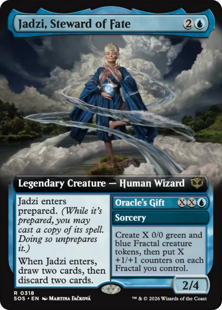 Jadzi, Steward of Fate (Extended Art) [Secrets of Strixhaven] | Card Citadel