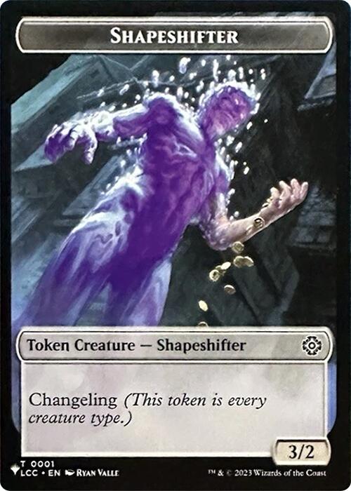 Shapeshifter // Cat Double-Sided Token [Secret Lair Drop Series] | Card Citadel
