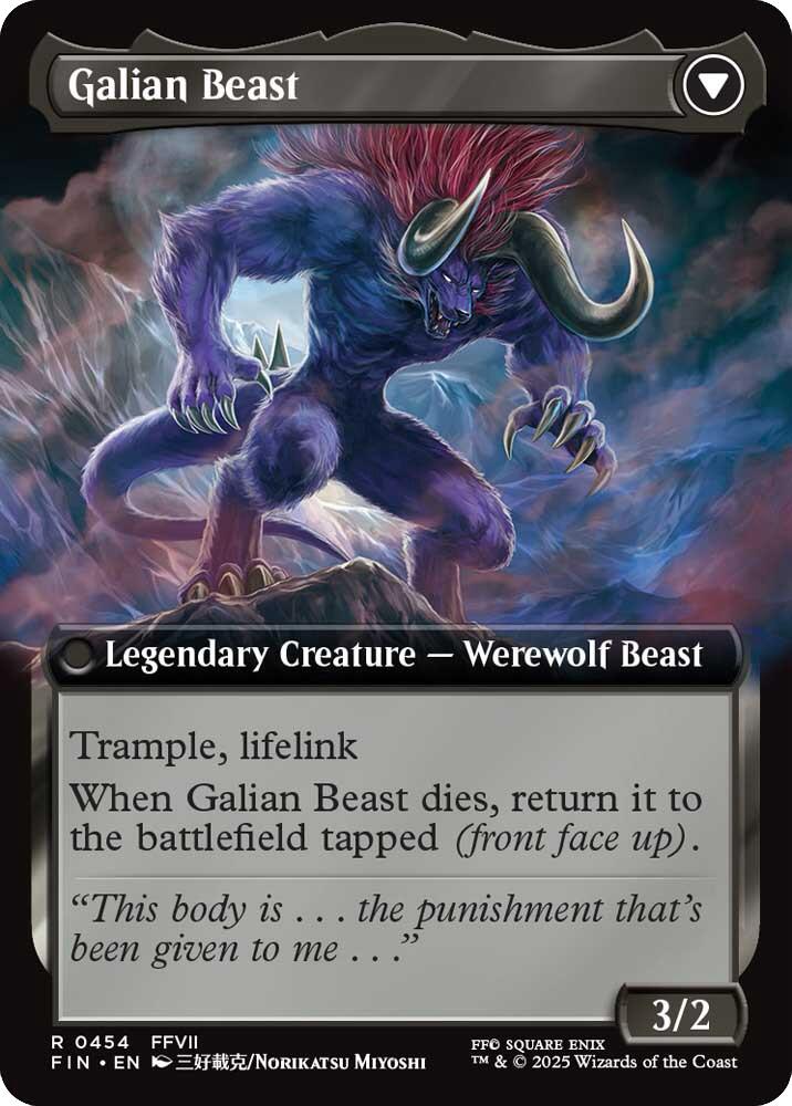 Vincent Valentine // Galian Beast (Extended Art) [FINAL FANTASY] | Card Citadel