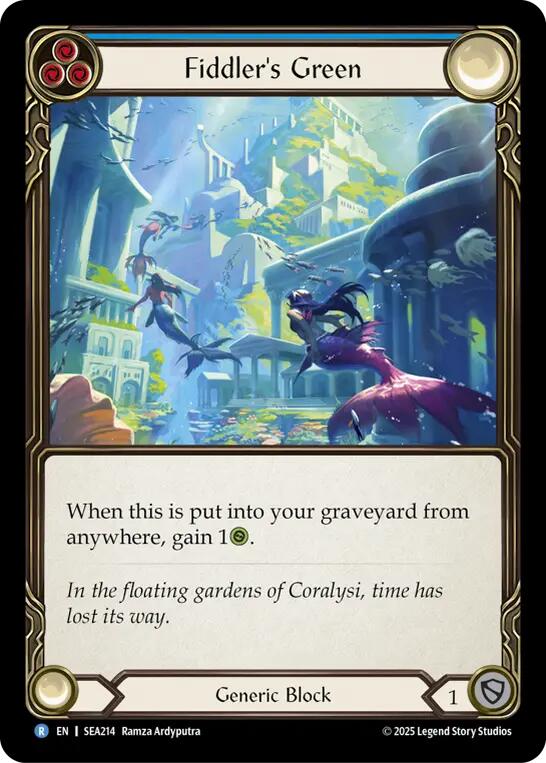 Fiddler's Green (Blue) [SEA214] (High Seas) | Card Citadel