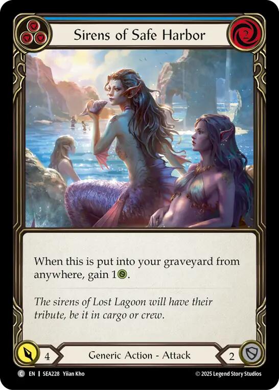 Sirens of Safe Harbor (Blue) [SEA228] (High Seas) | Card Citadel