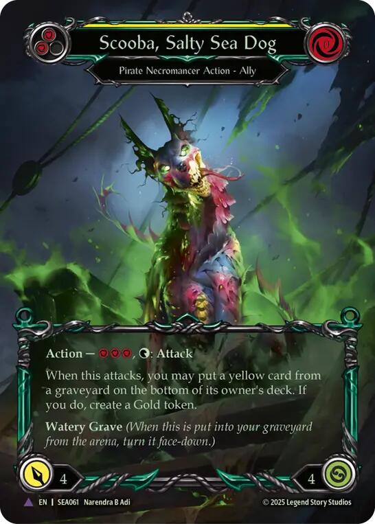 Scooba, Salty Sea Dog (Marvel) [SEA061] (High Seas)  Cold Foil | Card Citadel