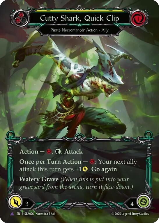 Cutty Shark, Quick Clip (Marvel) [SEA076] (High Seas)  Cold Foil | Card Citadel