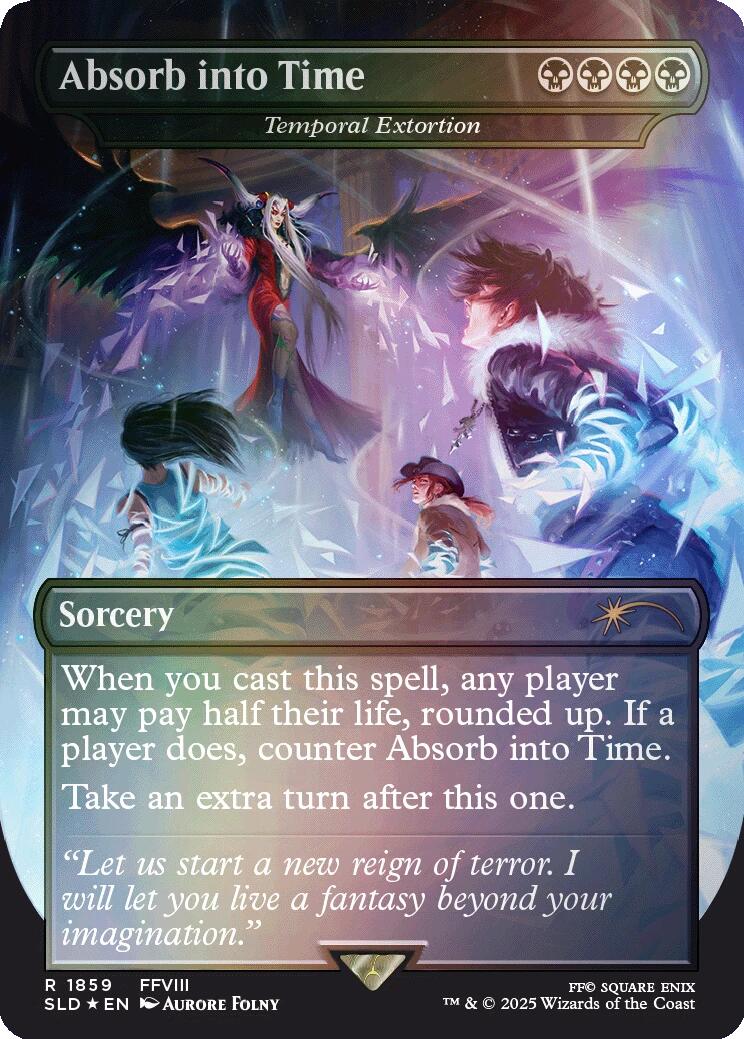 Absorb into Time - Temporal Extortion (Rainbow Foil) [Secret Lair Drop Series] | Card Citadel