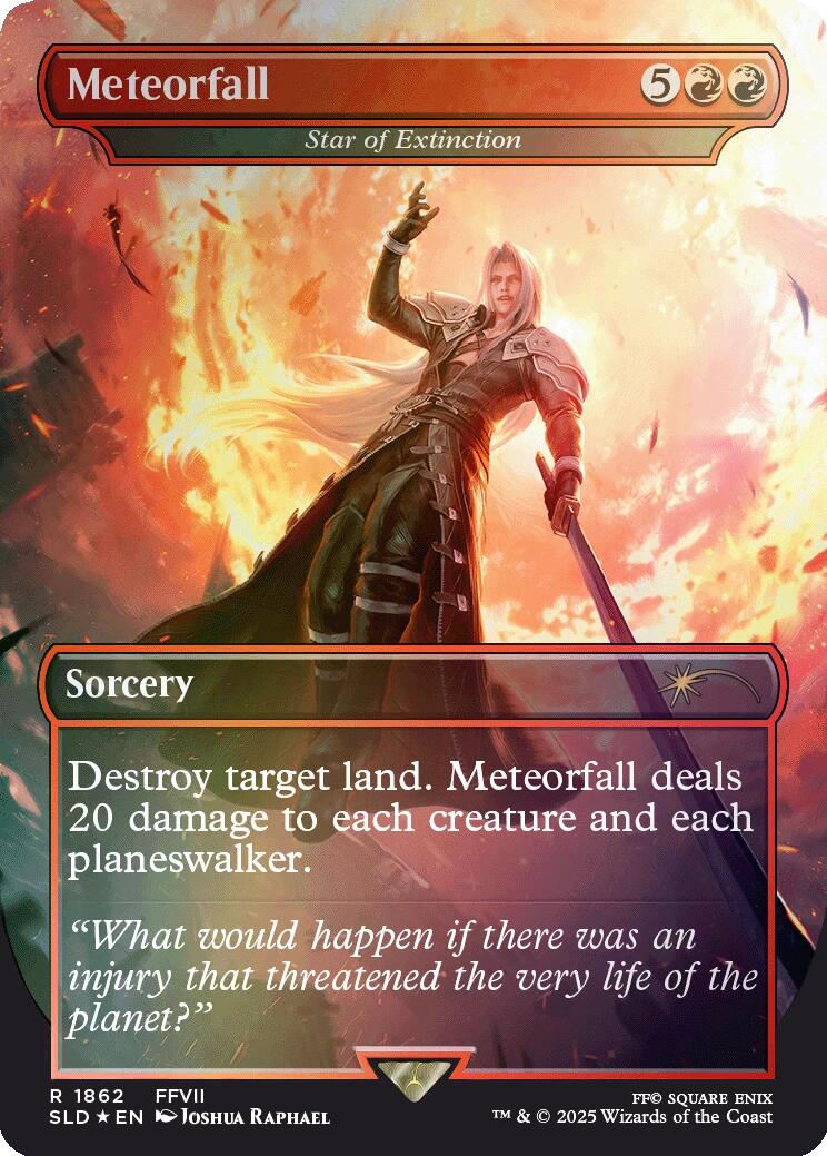 Meteorfall - Star of Extinction (Rainbow Foil) [Secret Lair Drop Series] | Card Citadel