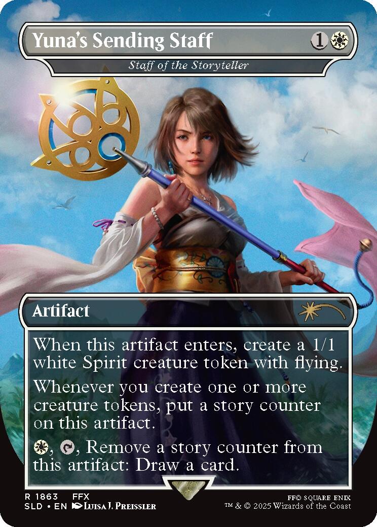 Yuna's Sending Staff - Staff of the Storyteller [Secret Lair Drop Series] | Card Citadel