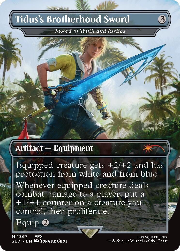 Tidus's Brotherhood Sword - Sword of Truth and Justice [Secret Lair Drop Series] | Card Citadel