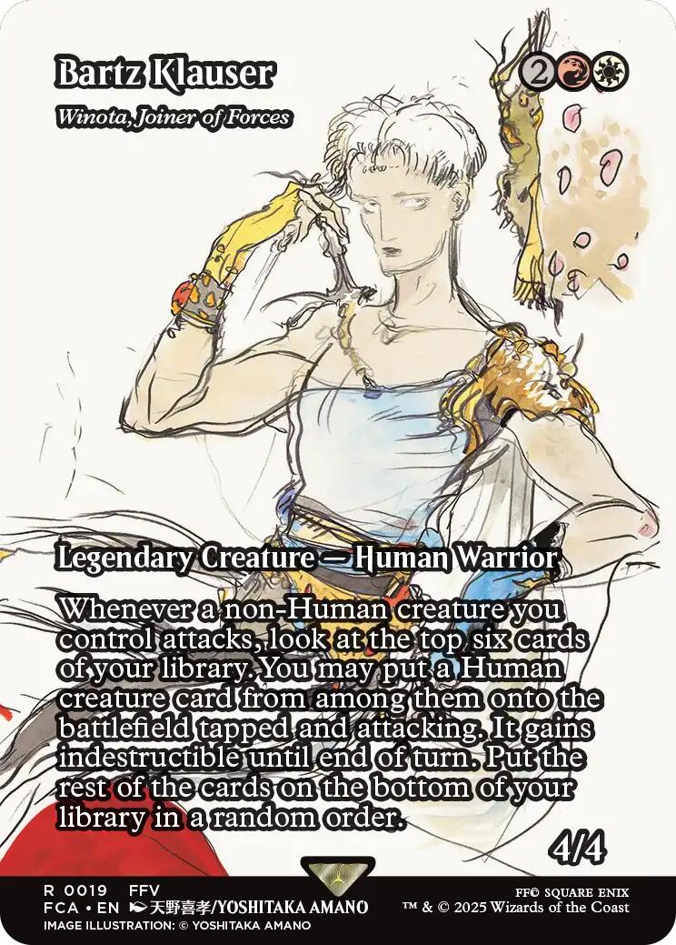Bartz Klauser - Winota, Joiner of Forces (Showcase) [FINAL FANTASY : Through the Ages] | Card Citadel